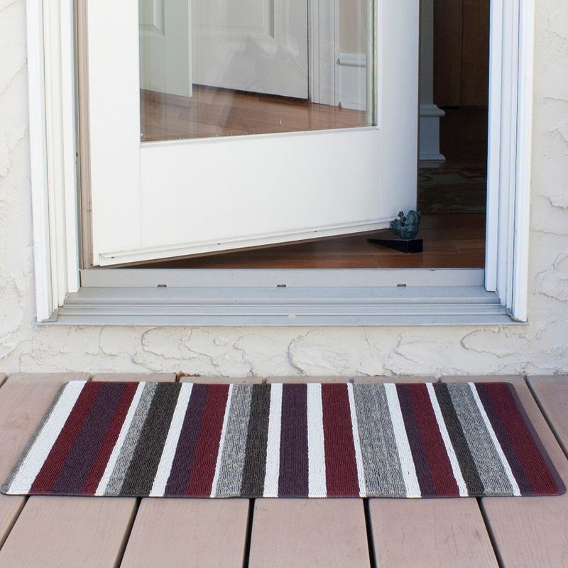 John Ritzenthaler Co. Striped Tufted Indoor Outdoor Floor Mat, 4 of 7