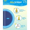 Jasonwell Splash Pad for Dogs & Kids, Anti-Slip Water Play Mat for Large Dogs, Durable Outdoor Sprinkler Toy, 67in, Blue - 2 of 4