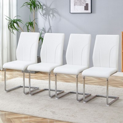 NicBex Dining Chairs Set of 2/4/6,Modern Kitchen Chairs with High Backrest and Metal Legs for Living Meeting Room,Bedroom
