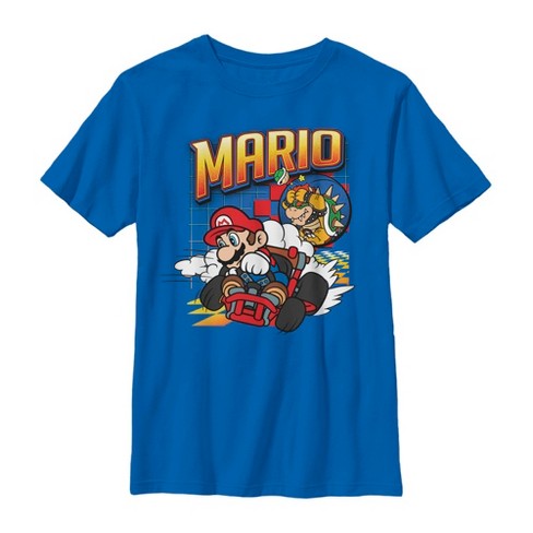 Boy's Nintendo Mario Kart Winner T-shirt - Royal Blue - Large : Target
