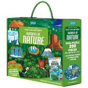 Sassi: Travel, Learn & Explore -Wonders of Nature Puzzle & Book Set,UNESCO Sites - 1 of 4