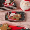 Certified International (Set of 4) 6" Christmas Whimsy Santa Canape Plates - 2 of 4