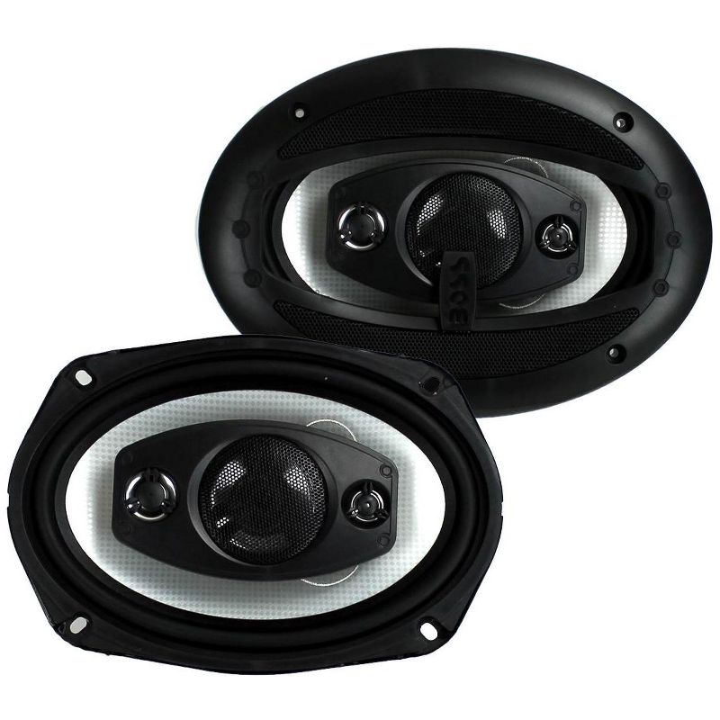 Boss Riot R94 6x9 Inch 500W 4 Way Car Coaxial Audio Speakers Stereo (2 Pack), 1 of 7
