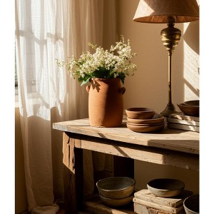 Decorative Ceramic Vase for Flowers in Room Display - Traditional Vase Perfect Home Decor Accent for Living Room, Bedroom, and Office - 1 of 4