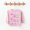 The Juniper Shop Let's Par Tee Coquette Toddler Graphic Sweatshirt - 2 of 3