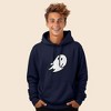 Dalix Giant Ghost Embroidered Hoodie Soft Fleece Hood Sweatshirt Mens - 2 of 4