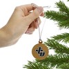 John Carroll University Secondary Logo Mini Small Tiny Wood Christmas Tree Holiday Ornament - 2 of 4