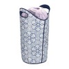 Soft-Sided Laundry Tote, Durable Polyester with Drawstring Mesh Closure, Blue Magic Rings - 3 of 3