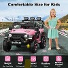 12V Ride on Car with 2.4G Remote Control, Battery Powered Electric Car for Kids with 3 Adjustable Speeds, Soft Start, Battery Display - 2 of 4