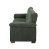 SKRAN 3 Seater Corduroy Sofa, Thick Foam-Padded Cushion Sofa, Mid-Century Modern Sofas With Armrests & Backrest For Living Room - 4 of 4