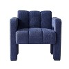 31.10" Boucle Upholstered Accent Chair, Modern Wood Frame Armchair - Maison Boucle - 2 of 4