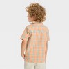 OshKosh B'gosh Toddler Boys' Plaid Woven Top - Orange - 2 of 3