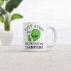 Crazy Dog T-Shirts Butt Stuff The Breakfast Of Champions Mug Funny Alien Abduction UFO Novelty Cup-11oz - 2 of 4