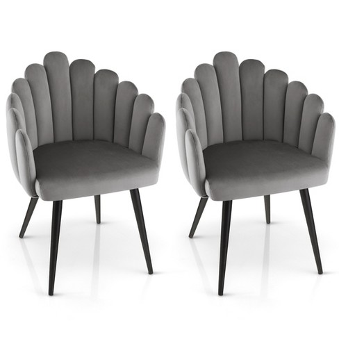 Black upholstered dining discount chairs with arms