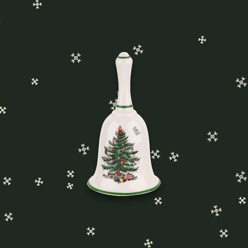 Spode Christmas Tree Handled Bell, 3 of 6
