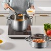 VEVOR Steamer Pot 11.8in/30cm, 5 Tier Steamer Pot for Cooking with 10QT Stock Pot, 3 Vegetable Steamers & 2 Steaming Trays, Silver - 2 of 4