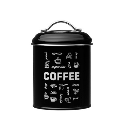 Amici Home Coffee Fix Metal Canister, Airtight Lid, Sealed Metal Storage Container for Kitchen Countertops and Pantry Organization, 36 oz.