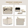 Oversized Swivel Accent Chair, 360-Degree Rotation Comfortable Seating, Single Bedroom Sofa Chair High Back, Wide Seat - 3 of 4