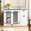 Dog Crate Furniture for for Small to Medium Pets, Wooden Crates with Drawers and Side Cabinets - 4 of 4