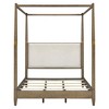 Queen Size Canopy Bed with Upholstered Headboard for Bedroom - 2 of 4