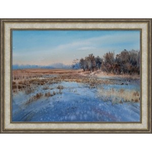 Amanti Art Watercolor Landscape 33 by Samira Yanushkova Wood Framed Wall Art Print - 1 of 4