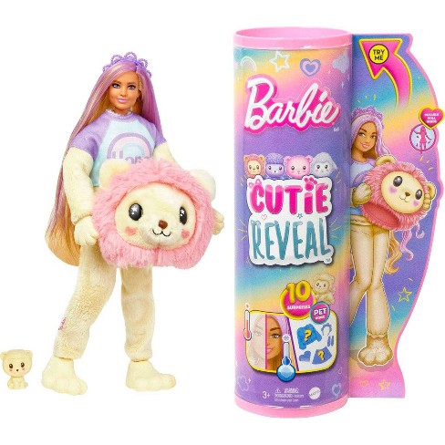 Barbie Cutie Reveal Chelsea Doll, Accessories Jungle Series & Color  Changing Pet