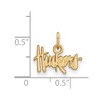 Black Bow Jewelry 10k Yellow Gold Nebraska Cornhuskers NCAA Extra Small Pendant - 2 of 3