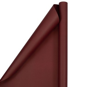 JAM PAPER Gift Wrap - Matte Wrapping Paper - 50 Sq Ft Total - Matte Ivory - 2 Rolls/Pack - 1 of 2