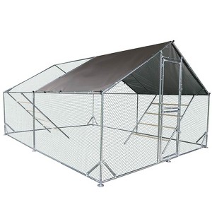 Aivituvin Large Metal Chicken Run for Chickens, Ducks, Rabbits, and Small Animals-AIR7022/23 - 1 of 4