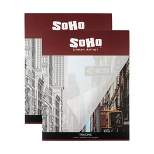 Soho Urban Artist 2 Pack 19x24" Vellum Paper Pad (25lb/50gsm), 50 Sheets of Translucent Vellum Paper Tracing Pad - White