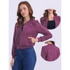 INSPIRE CHIC Women's Faux Suede Cropped Stand Collar Zip-Up Bomber Jackets - 2 of 4
