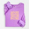 Simply Sage Market Sunny Days Ahead Daisies Lightweight Garment Dyed Sweatshirt - 2 of 4