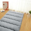 Japanese Floor Futon Mattress - Thick Tatami Sleeping Pad for Twin/Full/Queen, Portable Lounger Bed - 2 of 4