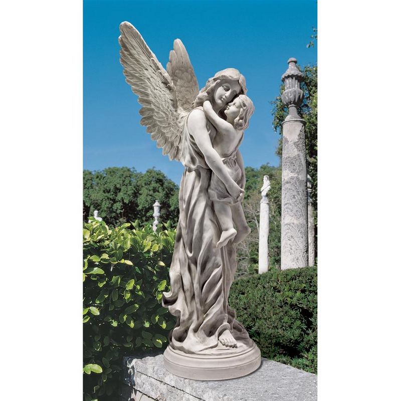 Design Toscano Heaven's Guardian Angel Garden Statue - Off-White, 2 of 6