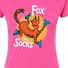 Women's - Dr. Seuss - Fox In Socks Jumping Fitted Graphic T-Shirt - 2 of 4