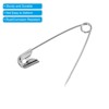 Unique Bargains Metal DIY Blankets Crafts Brooch Making Home Sewing Nickle Plated Safety Pins 200 Pcs - 4 of 4