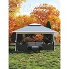 13x13ft Outdoor Gazebo with Mosquito Net, Perfect for Parties, Weddings, Dining & Backyard Events - 4 of 4