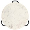 vidaXL Side Table White and Black - 2 of 4