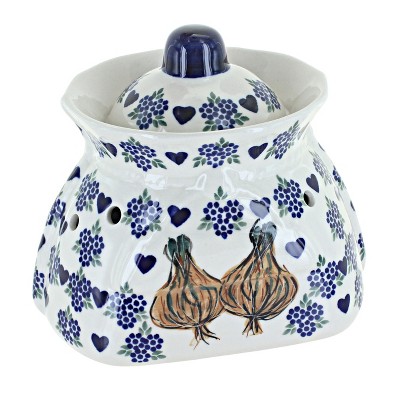 Blue Rose Polish Pottery A50 Andy Garlic Keeper