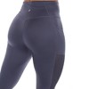 Women's High-Waist Mesh Fitness Leggings - White Mark - 4 of 4