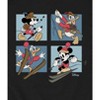 Men's - Disney - Mickey Mouse and Donald Duck Alpine Grid Graphic Fleece Sweatshirt - 2 of 4