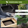 VYNXARIA  Potting Bench ¨C Versatile Garden Workstation with Removable Sink & Metal Sieve! - 3 of 4