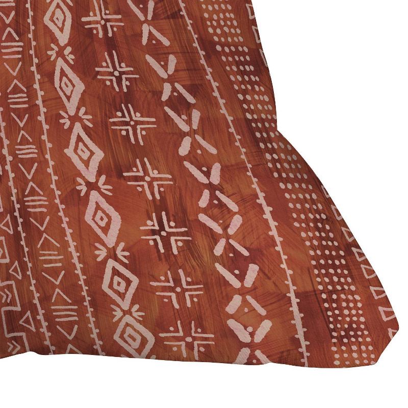 16&#34;x16&#34; Schatzi Brown Modern Mudcloth Rust Throw Pillow Red - Deny Designs, 4 of 7