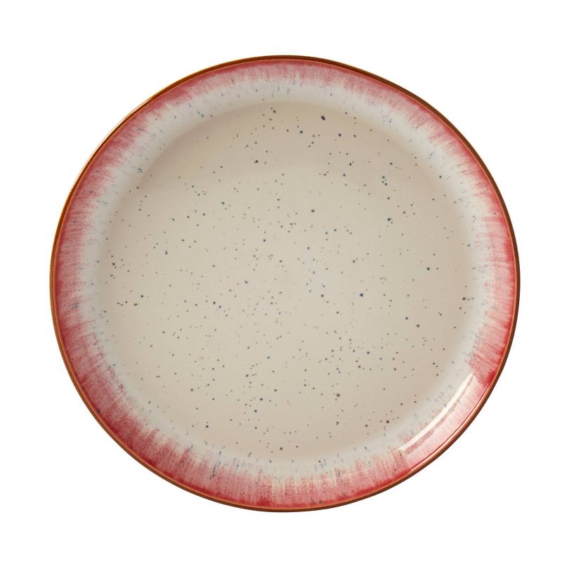 12pc Stoneware Hanover Dinnerware Set Cream/Red - Tabletops Gallery, 5 of 10