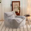 Lyngins Faux Fur Bean Bag Chairs for Kids and Adults,Comfy Lazy Chairs with Back Support and High-Density Shredded Foam for Living Room - 3 of 4