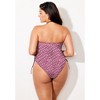 Swimsuits for All Bandeau Adjustable One Piece (Plus Sizes Available) - 3 of 4