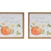 Pumpkin Decor Sign Set 15.75 in MDF Fir Wood Autumn Blessings 15.75 x 0.75 By Melrose - 3 of 3