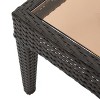 Antibes Wicker Patio Accent Table - Brown - Christopher Knight Home - image 2 of 3
