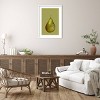29" x 41" Pear on Green by Sarah Thompsonengels Wood Framed Wall Art Print - Amanti Art: Modern Lithograph, Vertical Display - 4 of 4