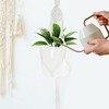 Unique Bargains Macrame Plant Hanger Woven Cotton Indoor Outdoor Decorative - 3 of 4